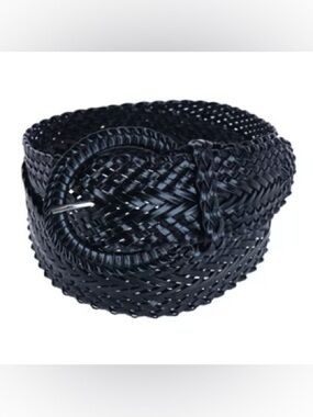 NWOT’s Target Braided Leather-Style Belt in Black Size S - Small